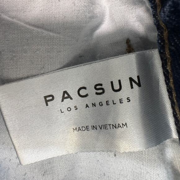 Pacsun Jean Shorts WMNS 29 High Rise Festival Cut-Off Distressed Raw Hem Denim - Picture 8 of 10